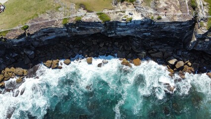 Coogee ocean cliff Australian park