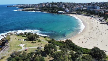Naklejka premium Coogee ocean cliff Australian park