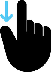Fingers swipe icon.