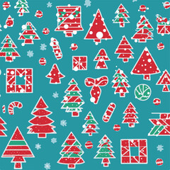 Christmas Themed Geometric Pattern