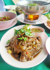 Stewed Pork Knuckle Sweet and spicy sauce