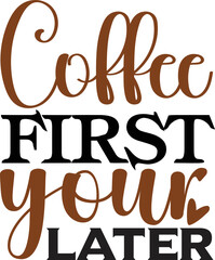 Coffee SVG design cut file