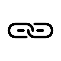 Broken Link Icon Vector Symbol Design Illustration
