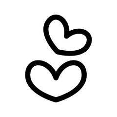 Heart Icon Vector Symbol Design Illustration