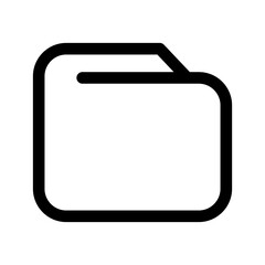 Folder Icon Vector Symbol Design Illustration