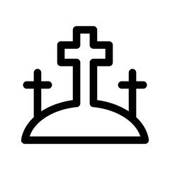 Holy Crosses Icon Vector Symbol Design Illustration