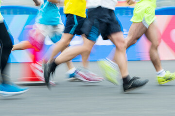 Fototapeta premium Marathon runners