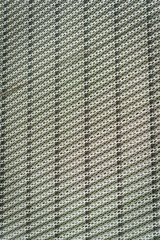 Tightly machined metal surface for a screen on a machine or on a building in midday sub for texture