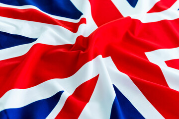 Closeup of British UK flag