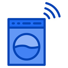 washing machine blue icon