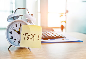 Tax on the alarm clock face in office