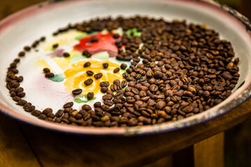 coffee beans in a bowl