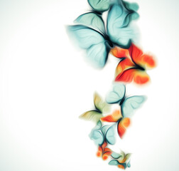 Abstract Design with Butterflies