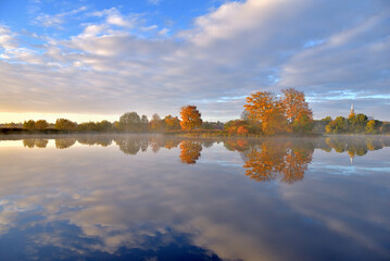 landscape with lake