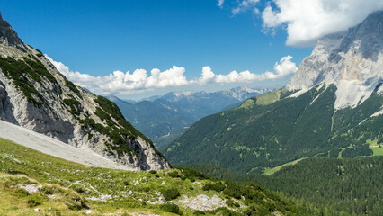 Mountains with a Blue Sky