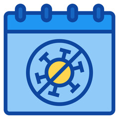 virus protection two tone icon