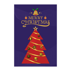 Christmas card modern design template