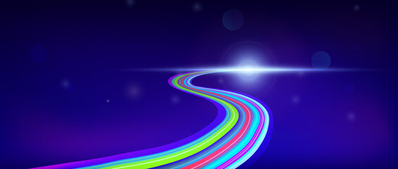 Fototapeta premium Colored line background