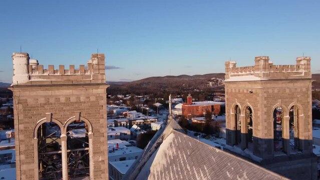 Sainte-Agathe-des-Monts, Laurentides, Quebec in Winter
