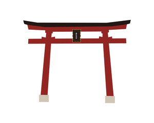 日本の神社の鳥居 Japanese shrine gate