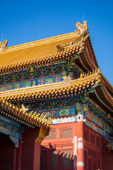 the palace museum in autumn 