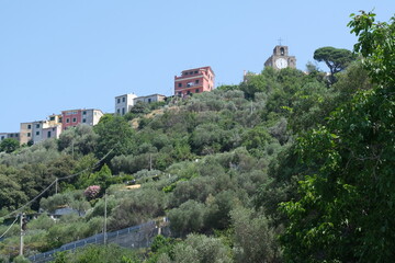 Fototapeta na wymiar Il villaggio di Costa nel territorio comunale di Framura in provincia di La Spezia, Liguria, Italia.