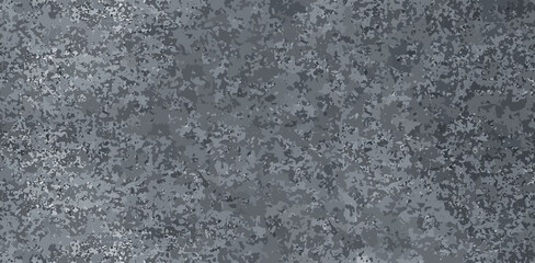 Vector dark cement wall texture. Realistic stone pattern. Horizontal road structure banner. Rock gray wall. Gravel concrete surface. Old rock background. Exterior vintage paint. Stucco surface print