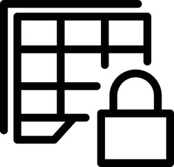  Secure File  Vector Icon
