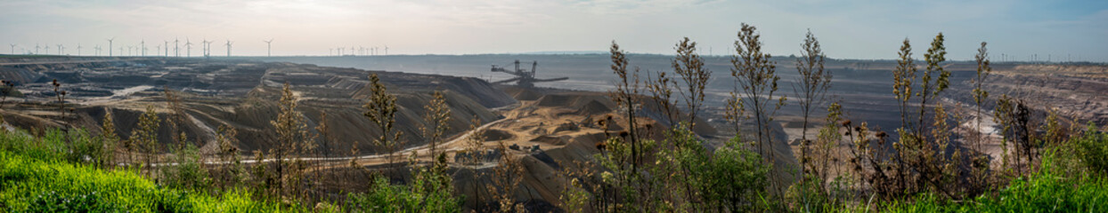 Garzweiler opencast lignite mine panorama, Germany