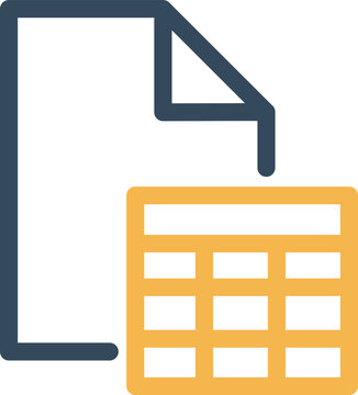 Excel Sheet Vector Icon
