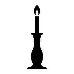 candle icon vector