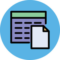 Sheet Format Vector Icon
