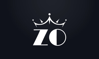 King crown logo design vector and extra bold queen symbol