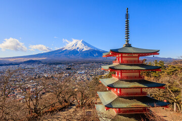 mountain and pagoda
