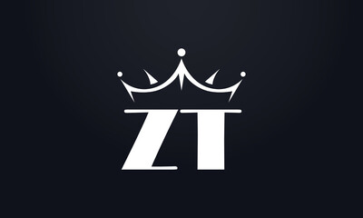 King crown logo design vector and extra bold queen symbol