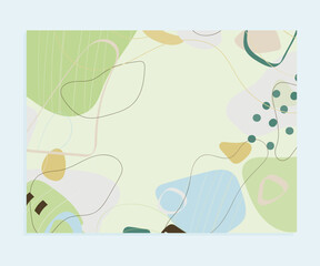 vector   template with abstract spring background 