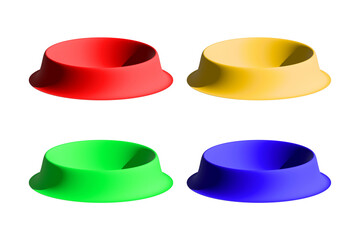 カラフルな器のイラスト