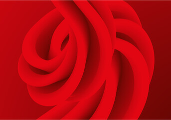 Abstract red background. Fluid shapes composition. Cool background design for posters. Vector