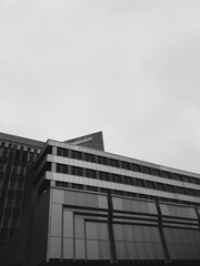 modern office building with sky