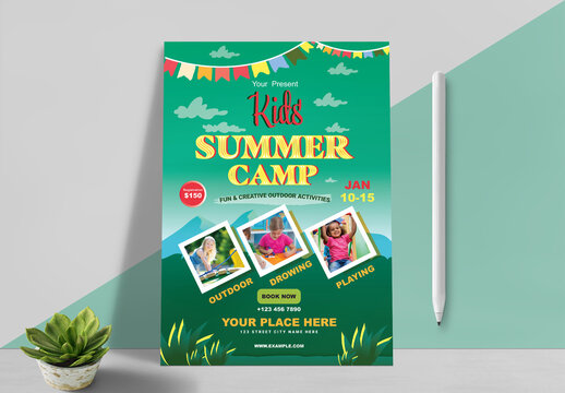 Kids Summer Camp flyer