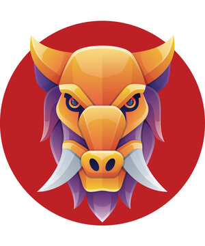 recommend clip art: Wild boar head logo design vector with modern illustration