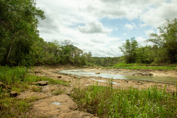 A scenic view of calm creek