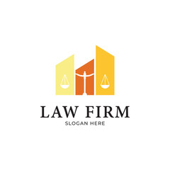 Justice law firm logo and business card design. gold, firm, law, icon justice, business card.