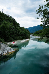 River in the mountains, Slovenia.