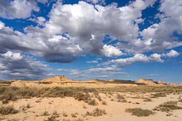 Fototapeta na wymiar Desert area of Las Bardenas Reales in Navarra, Spain