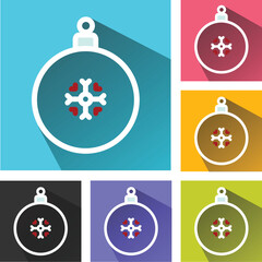 Christmas ball icon, Christmas ball logo, Christmas ball vector icons set