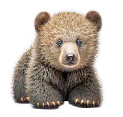 cute adorable bear isolated on transparant background