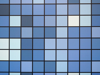 Closer view of blue to white shade lined, checkered or chequered background.