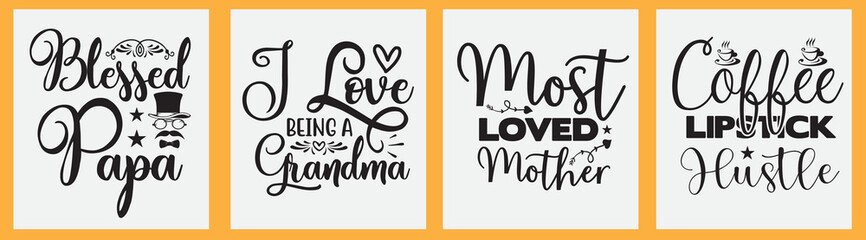 Obraz premium Family svg t shirt design