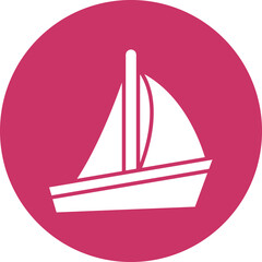 Sailboat Icon Style